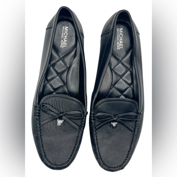 Michael Kors Women’s Black Juliette leather loafers women’s 6.5M - Picture 1 of 10